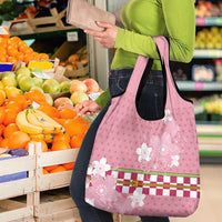 Japanese Asanoha Pattern Grocery Bag Charm Against Evil Spirits - Wonder Print Shop