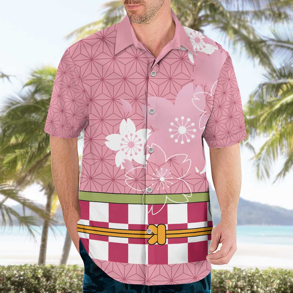 Japanese Asanoha Pattern Hawaiian Shirt Charm Against Evil Spirits - Wonder Print Shop