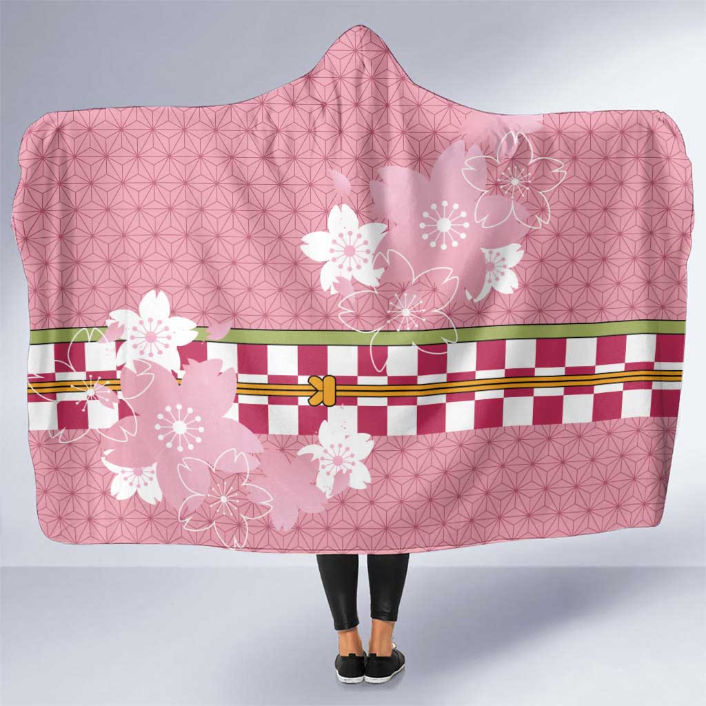Japanese Asanoha Pattern Hooded Blanket Charm Against Evil Spirits - Wonder Print Shop