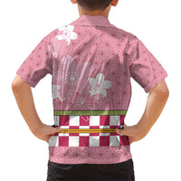 Japanese Asanoha Pattern Kid Hawaiian Shirt Charm Against Evil Spirits - Wonder Print Shop