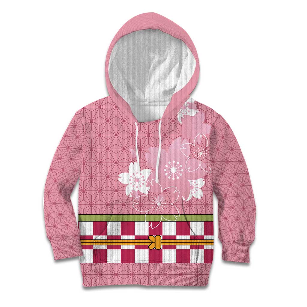 Japanese Asanoha Pattern Kid Hoodie Charm Against Evil Spirits - Wonder Print Shop
