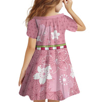 Japanese Asanoha Pattern Kid Short Sleeve Dress Charm Against Evil Spirits - Wonder Print Shop