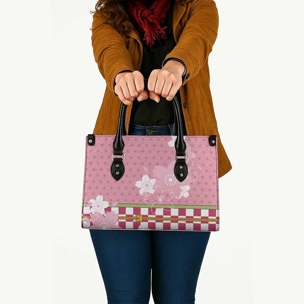 Japanese Asanoha Pattern Leather Bag Charm Against Evil Spirits - Wonder Print Shop