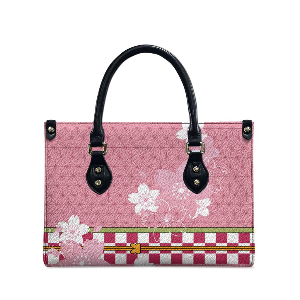 Japanese Asanoha Pattern Leather Bag Charm Against Evil Spirits - Wonder Print Shop