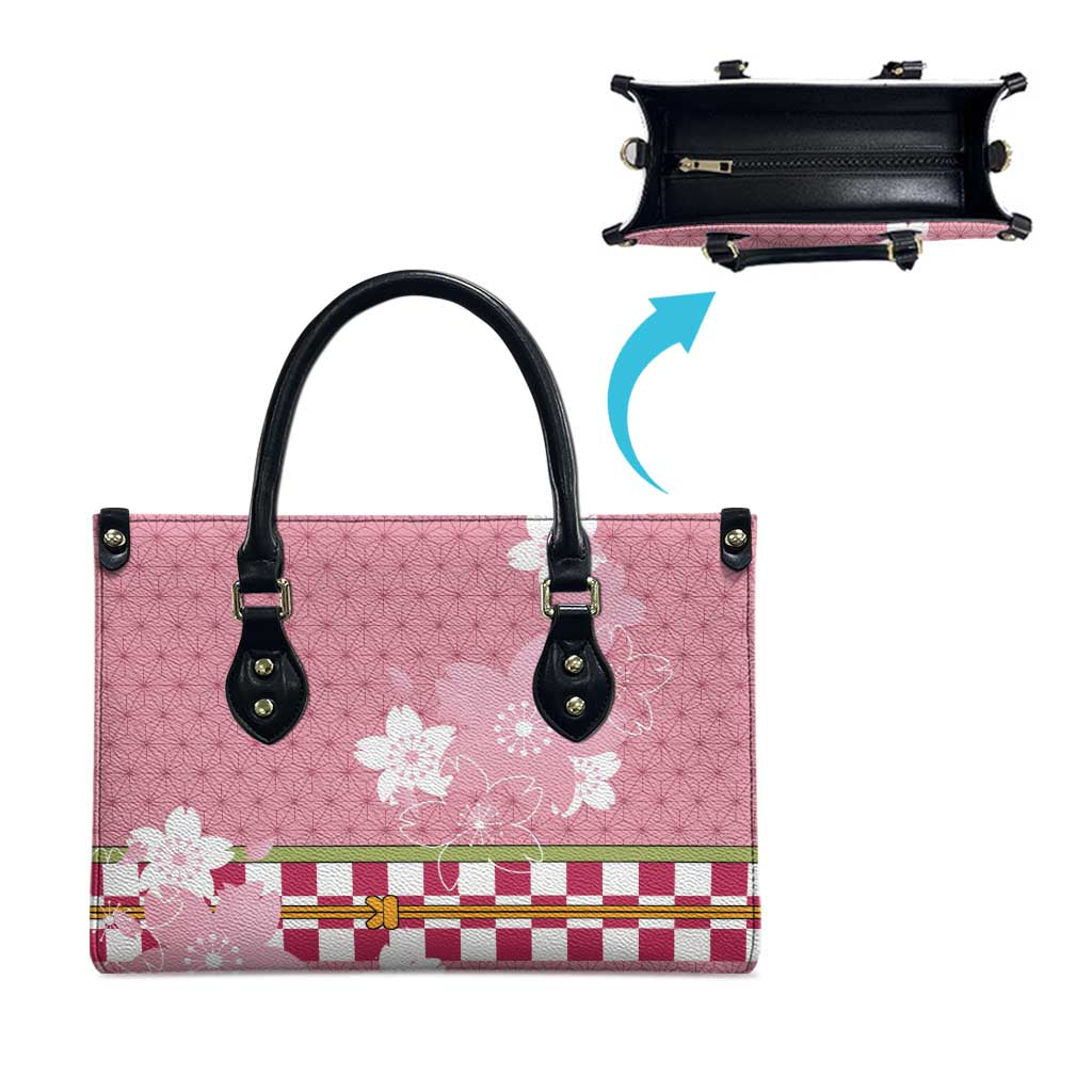 Japanese Asanoha Pattern Leather Bag Charm Against Evil Spirits - Wonder Print Shop