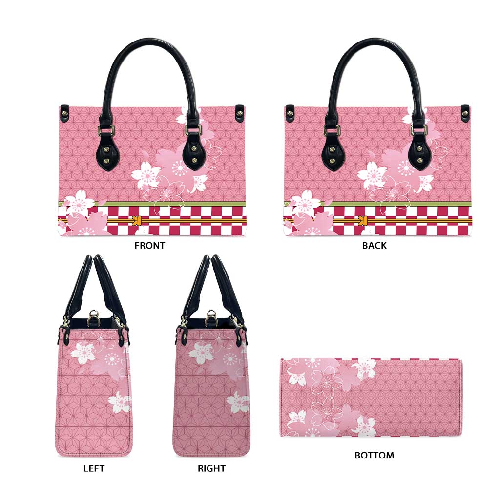 Japanese Asanoha Pattern Leather Bag Charm Against Evil Spirits - Wonder Print Shop