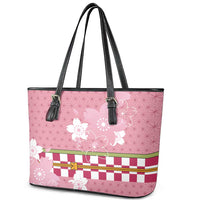 Japanese Asanoha Pattern Leather Tote Bag Charm Against Evil Spirits - Wonder Print Shop