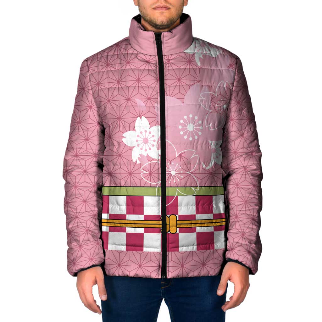 Japanese Asanoha Pattern Padded Jacket Charm Against Evil Spirits - Wonder Print Shop