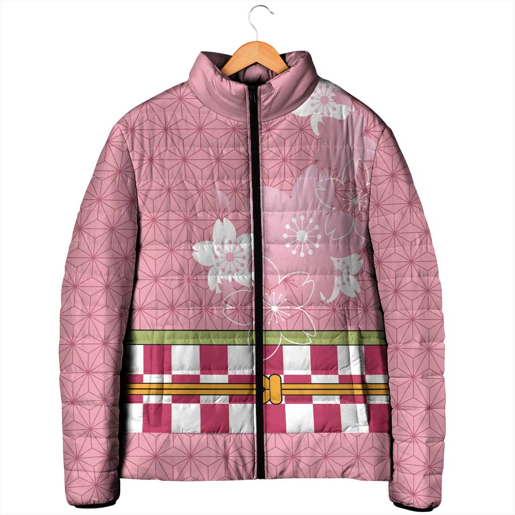 Japanese Asanoha Pattern Padded Jacket Charm Against Evil Spirits - Wonder Print Shop