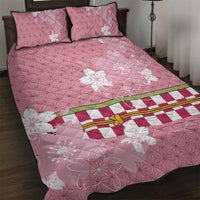 Japanese Asanoha Pattern Quilt Bed Set Charm Against Evil Spirits - Wonder Print Shop