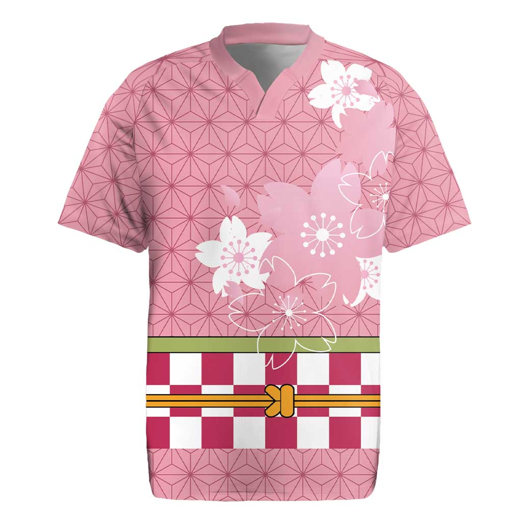 Japanese Asanoha Pattern Rugby Jersey Charm Against Evil Spirits - Wonder Print Shop