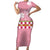 Japanese Asanoha Pattern Short Sleeve Bodycon Dress Charm Against Evil Spirits - Wonder Print Shop