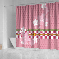 Japanese Asanoha Pattern Shower Curtain Charm Against Evil Spirits - Wonder Print Shop