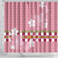 Japanese Asanoha Pattern Shower Curtain Charm Against Evil Spirits - Wonder Print Shop