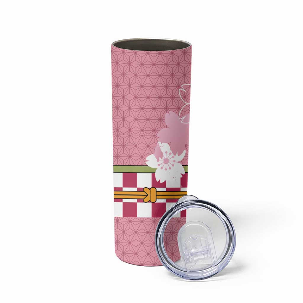 Japanese Asanoha Pattern Skinny Tumbler Charm Against Evil Spirits - Wonder Print Shop