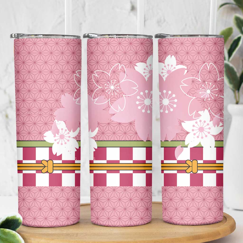 Japanese Asanoha Pattern Skinny Tumbler Charm Against Evil Spirits - Wonder Print Shop