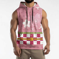 Japanese Asanoha Pattern Sleeveless Hoodie Charm Against Evil Spirits - Wonder Print Shop