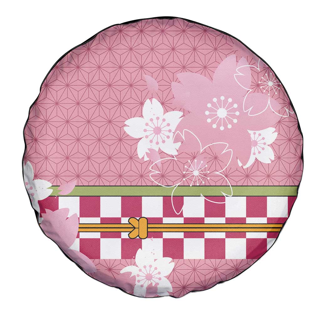 Japanese Asanoha Pattern Spare Tire Cover Charm Against Evil Spirits - Wonder Print Shop