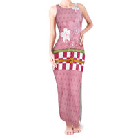 Japanese Asanoha Pattern Tank Maxi Dress Charm Against Evil Spirits - Wonder Print Shop