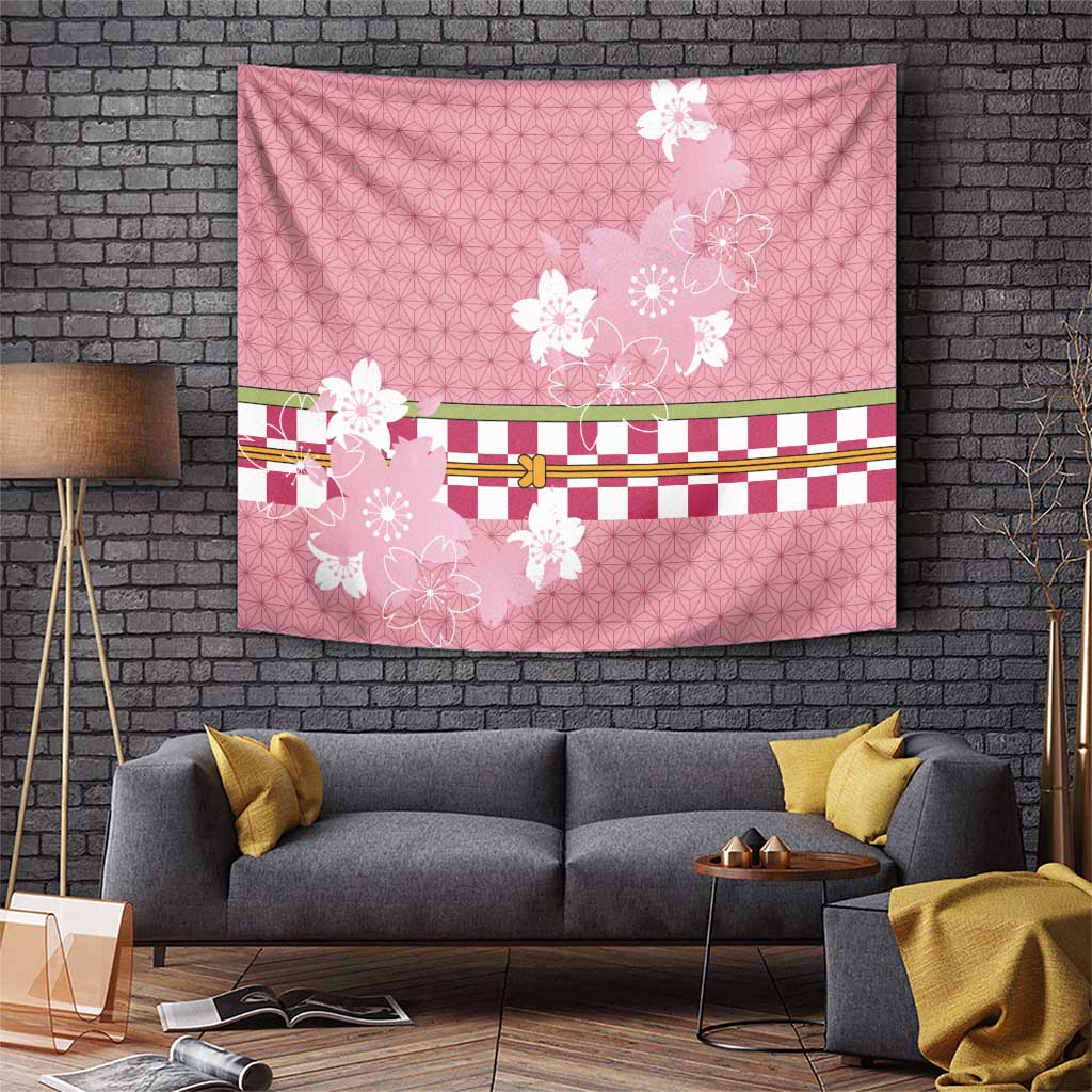 Japanese Asanoha Pattern Tapestry Charm Against Evil Spirits - Wonder Print Shop