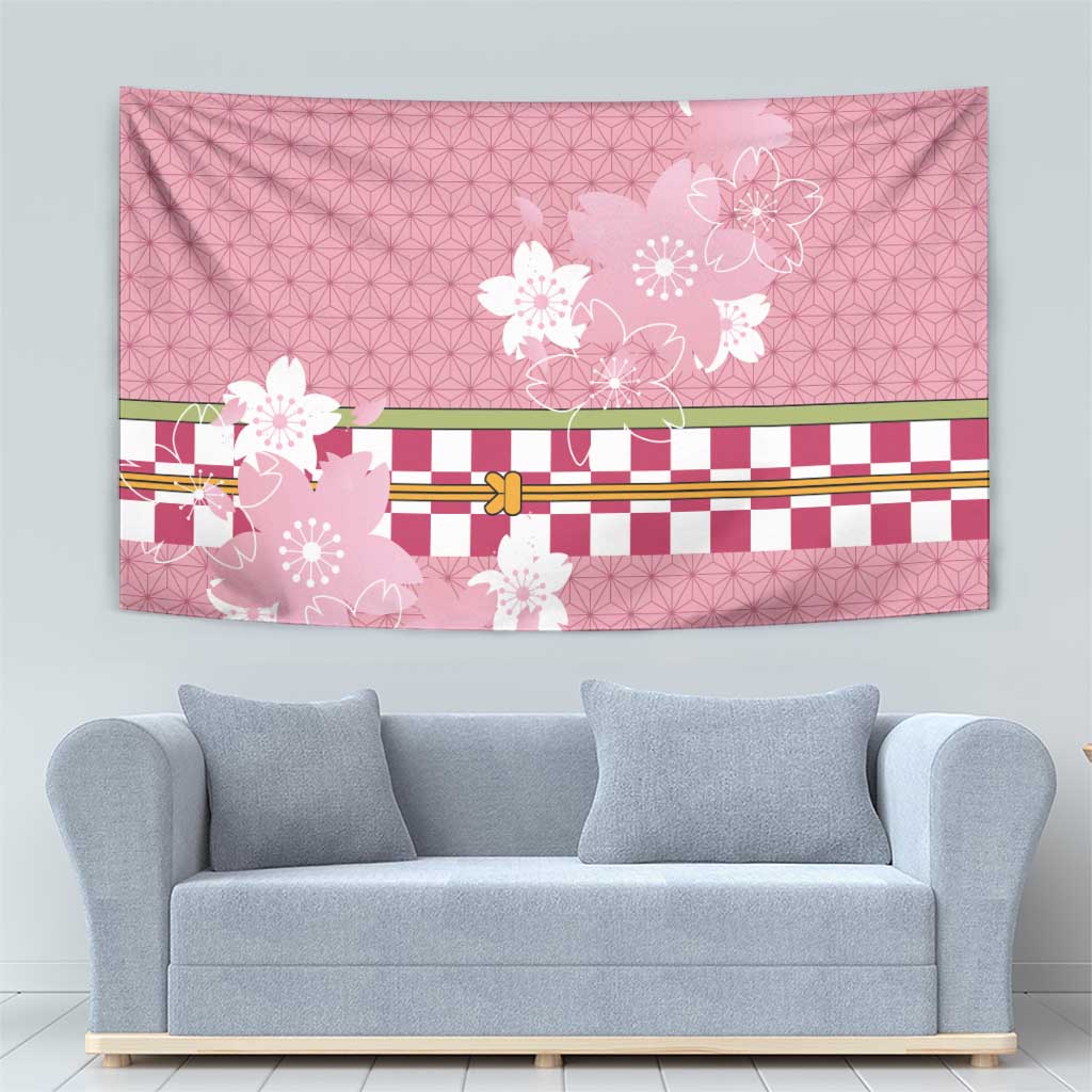 Japanese Asanoha Pattern Tapestry Charm Against Evil Spirits - Wonder Print Shop
