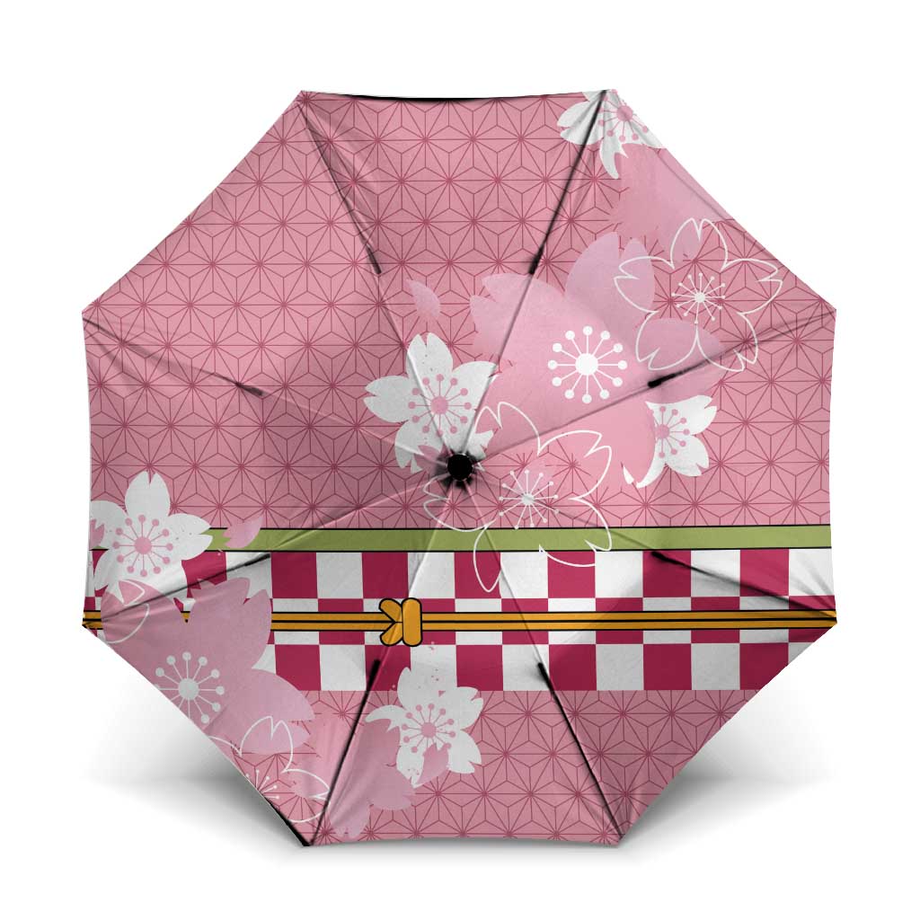 Japanese Asanoha Pattern Umbrella Charm Against Evil Spirits - Wonder Print Shop
