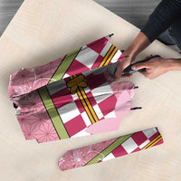 Japanese Asanoha Pattern Umbrella Charm Against Evil Spirits - Wonder Print Shop