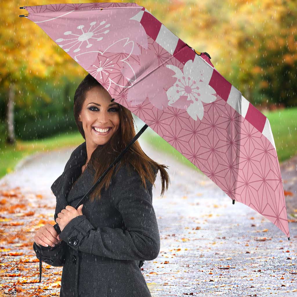 Japanese Asanoha Pattern Umbrella Charm Against Evil Spirits - Wonder Print Shop