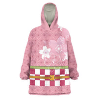 Japanese Asanoha Pattern Wearable Blanket Hoodie Charm Against Evil Spirits - Wonder Print Shop