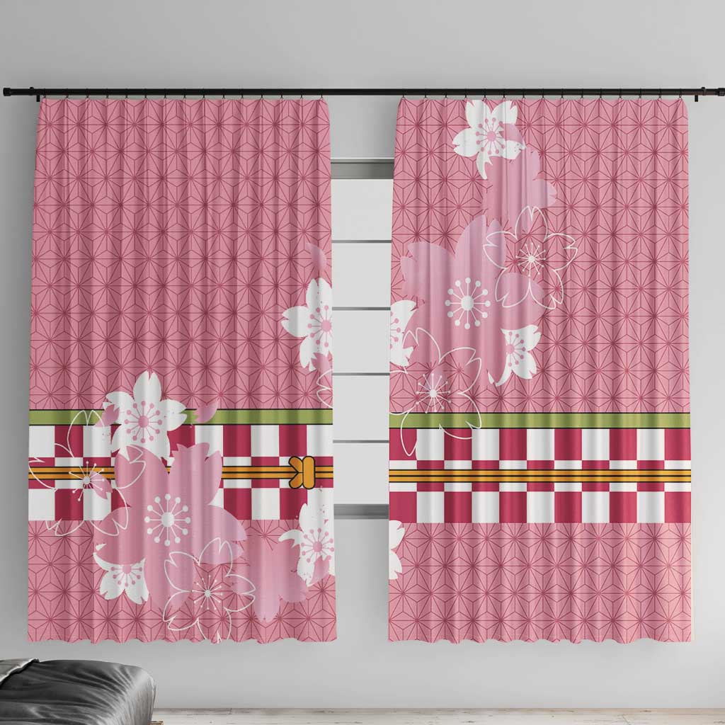 Japanese Asanoha Pattern Window Curtain Charm Against Evil Spirits - Wonder Print Shop