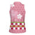 Japanese Asanoha Pattern Women Sleeveless Polo Shirt Charm Against Evil Spirits - Wonder Print Shop