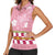 Japanese Asanoha Pattern Women Sleeveless Polo Shirt Charm Against Evil Spirits - Wonder Print Shop