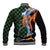 Japanese Asanoha Pattern Baseball Jacket Sun Flame Slayer Dragon Hinokami Kagura Spirit - Wonder Print Shop