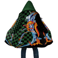 Japanese Asanoha Pattern Cloak Sun Flame Slayer Dragon Hinokami Kagura Spirit - Wonder Print Shop