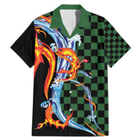 Japanese Asanoha Pattern Family Matching Mermaid Dress and Hawaiian Shirt Sun Flame Slayer Dragon Hinokami Kagura Spirit - Wonder Print Shop