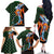 Japanese Asanoha Pattern Family Matching Off The Shoulder Long Sleeve Dress and Hawaiian Shirt Sun Flame Slayer Dragon Hinokami Kagura Spirit - Wonder Print Shop