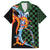Japanese Asanoha Pattern Family Matching Off The Shoulder Long Sleeve Dress and Hawaiian Shirt Sun Flame Slayer Dragon Hinokami Kagura Spirit - Wonder Print Shop