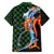 Japanese Asanoha Pattern Family Matching Off The Shoulder Long Sleeve Dress and Hawaiian Shirt Sun Flame Slayer Dragon Hinokami Kagura Spirit - Wonder Print Shop