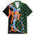 Japanese Asanoha Pattern Family Matching Off Shoulder Maxi Dress and Hawaiian Shirt Sun Flame Slayer Dragon Hinokami Kagura Spirit - Wonder Print Shop