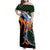 Japanese Asanoha Pattern Family Matching Off Shoulder Maxi Dress and Hawaiian Shirt Sun Flame Slayer Dragon Hinokami Kagura Spirit - Wonder Print Shop