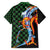 Japanese Asanoha Pattern Family Matching Short Sleeve Bodycon Dress and Hawaiian Shirt Sun Flame Slayer Dragon Hinokami Kagura Spirit - Wonder Print Shop