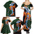 Japanese Asanoha Pattern Family Matching Summer Maxi Dress and Hawaiian Shirt Sun Flame Slayer Dragon Hinokami Kagura Spirit - Wonder Print Shop