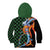 Japanese Asanoha Pattern Kid Hoodie Sun Flame Slayer Dragon Hinokami Kagura Spirit - Wonder Print Shop