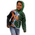 Japanese Asanoha Pattern Kid Hoodie Sun Flame Slayer Dragon Hinokami Kagura Spirit - Wonder Print Shop