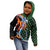 Japanese Asanoha Pattern Kid Hoodie Sun Flame Slayer Dragon Hinokami Kagura Spirit - Wonder Print Shop