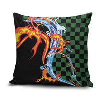 Japanese Asanoha Pattern Pillow Cover Sun Flame Slayer Dragon Hinokami Kagura Spirit - Wonder Print Shop