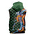 Japanese Asanoha Pattern Sleeveless Hoodie Sun Flame Slayer Dragon Hinokami Kagura Spirit - Wonder Print Shop
