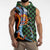 Japanese Asanoha Pattern Sleeveless Hoodie Sun Flame Slayer Dragon Hinokami Kagura Spirit - Wonder Print Shop