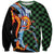 Japanese Asanoha Pattern Sweatshirt Sun Flame Slayer Dragon Hinokami Kagura Spirit - Wonder Print Shop
