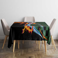 Japanese Asanoha Pattern Tablecloth Sun Flame Slayer Dragon Hinokami Kagura Spirit - Wonder Print Shop